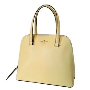 NWTKate Spade Maise Medium Dome Satchel Pebbled Patterson Bag Yellow